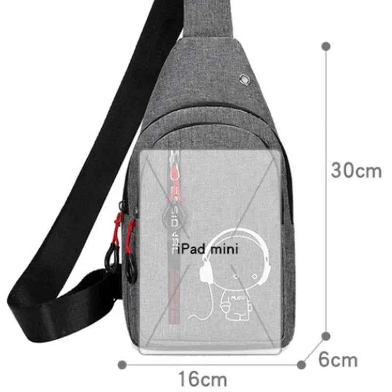 In Stock Men's Chest Bag 2024 New Casual Fashion Shoulder Bag Male Hand Crossbody Korean Cycling Backpack Fast Delivery