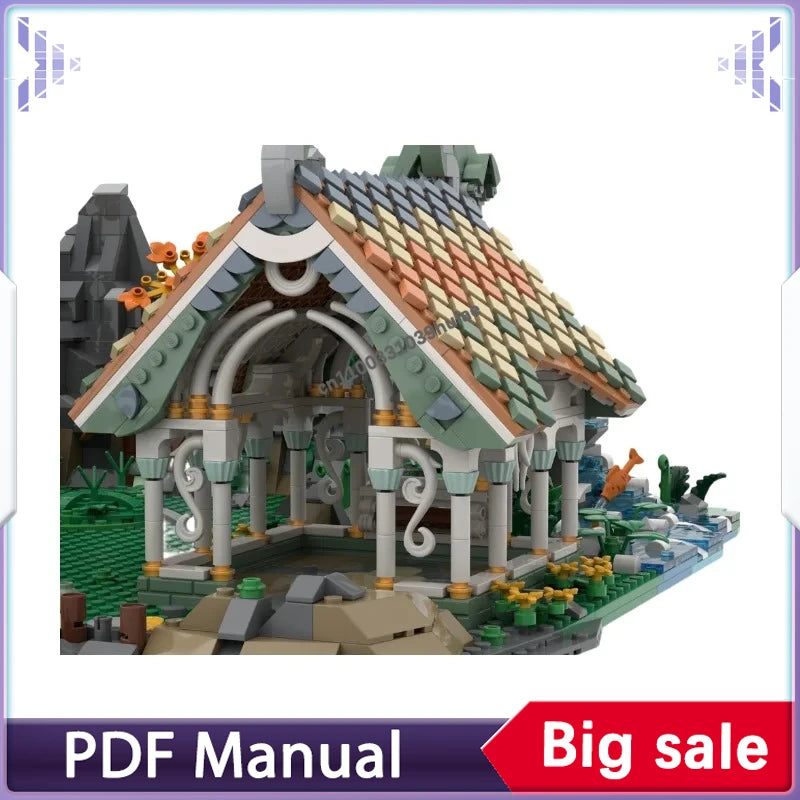 10316 Base for Ancestral Hall MOC Building Blocks Elven Architecture Scene Bricks Kit Display Gifts
