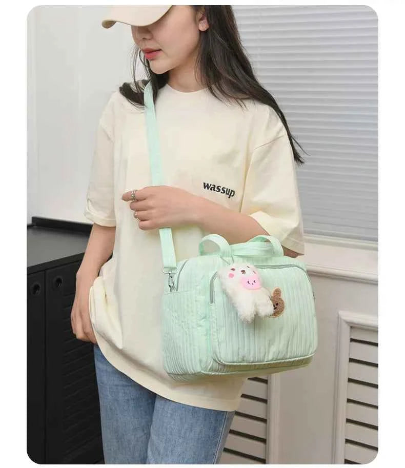 Cotton Mommy Bag Diaper Bags for Baby Cute Handbags Baby Items Organizer Nappy Caddy Bag Maternity Pack Mother Kids