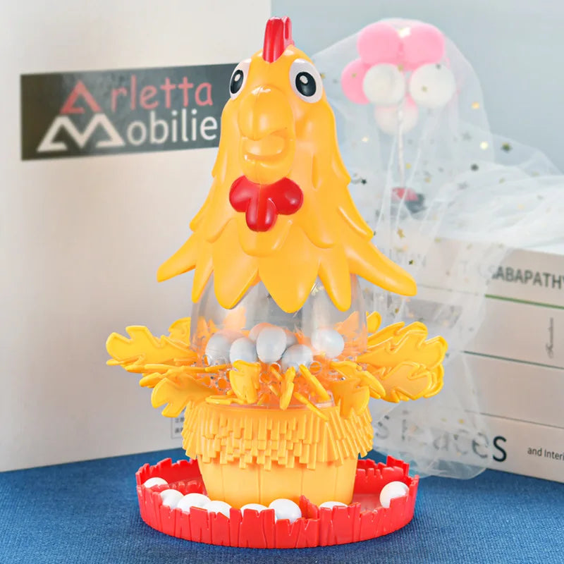 Funny Hen Laying Eggs Hair Pulling Board Game Stick Family Gathering Interactive Tabletop Game Egg Drop Toys for Party Gift Kids