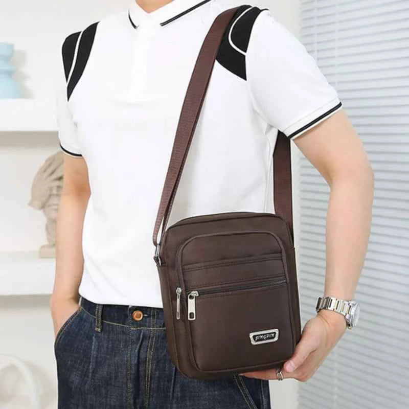 Brand New Men Crossbody Bags Male Nylon Shoulder Bags Boy Messenger Bags Man Handbags for Travel Casual Large Satchel Grey
