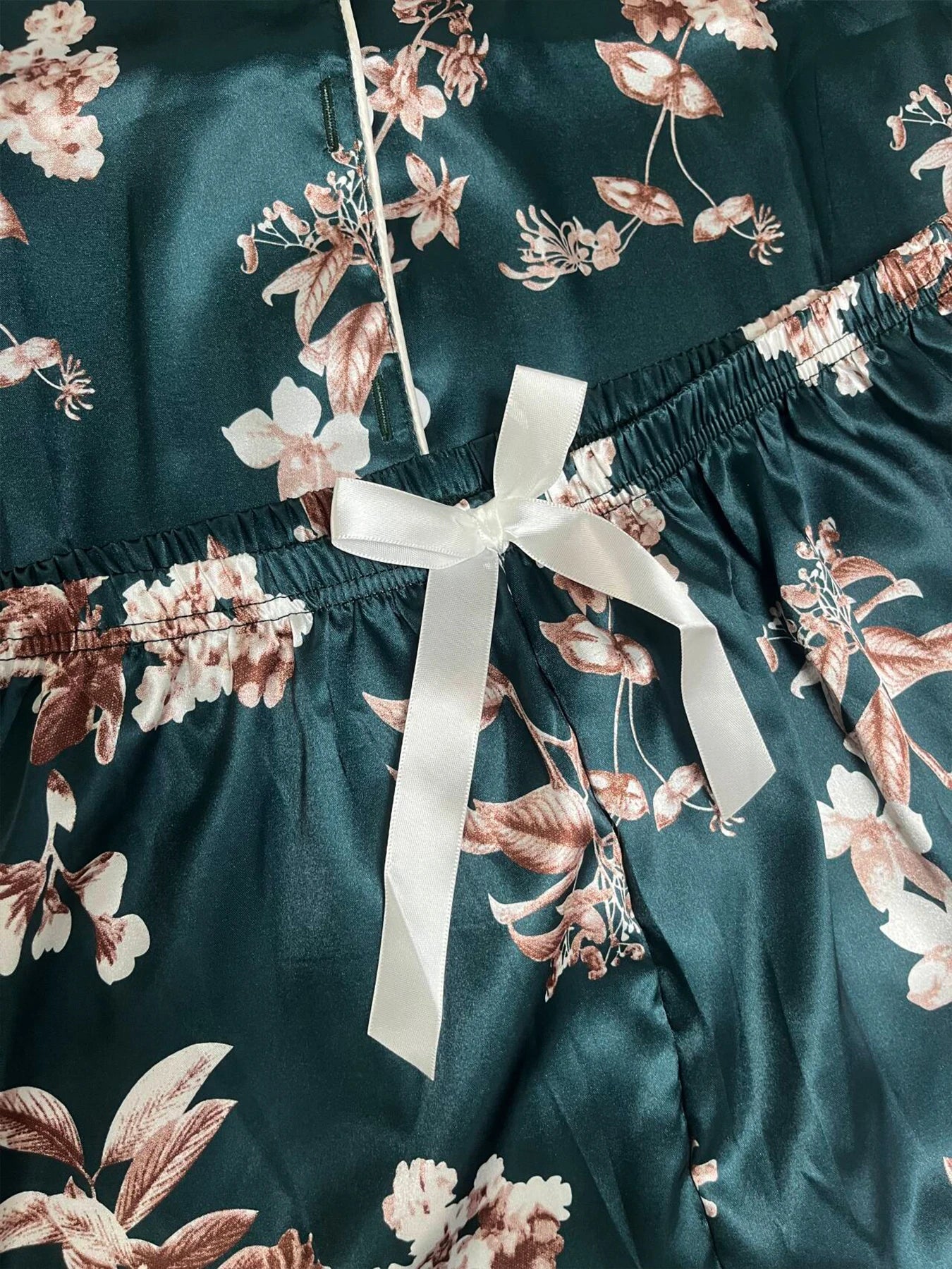 2-Piece Women's Sleepwear Set Pajama Casual Collar Short Sleeve Shirt With Shorts All Season Comfortable Sleepwear And Home Wear