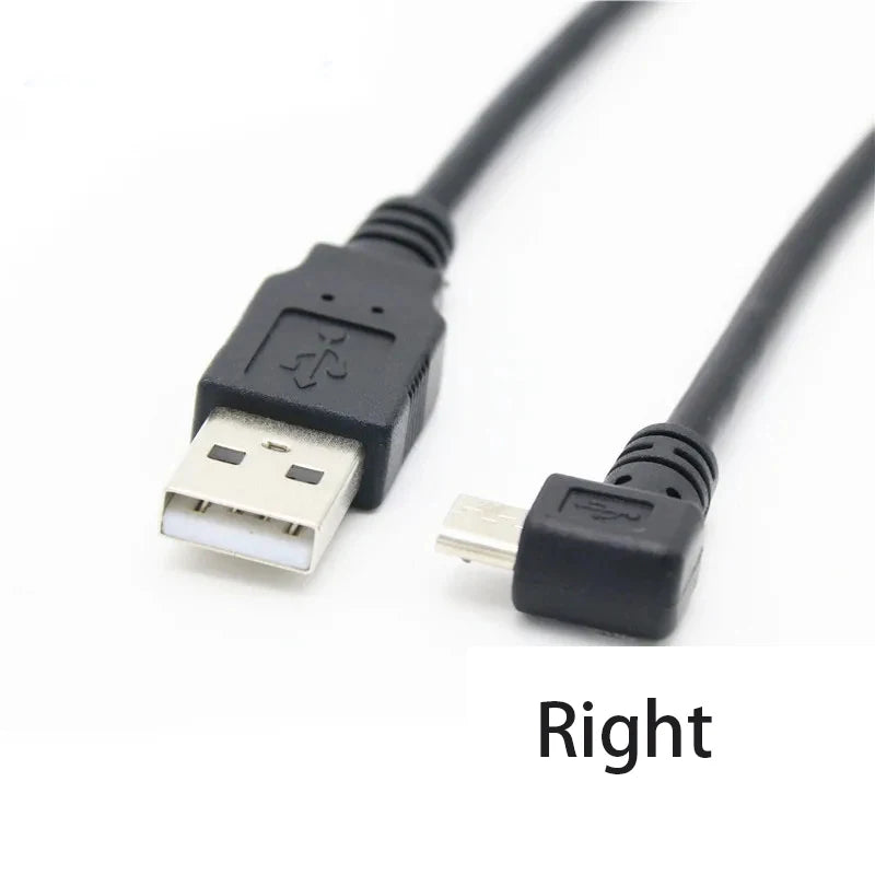 30cm USB 2.0 A Male to Left Right 90 Degree Angle Micro Usb Cable Cord USB Data Cable Adapter Connector Up/Down/Left/Right Style