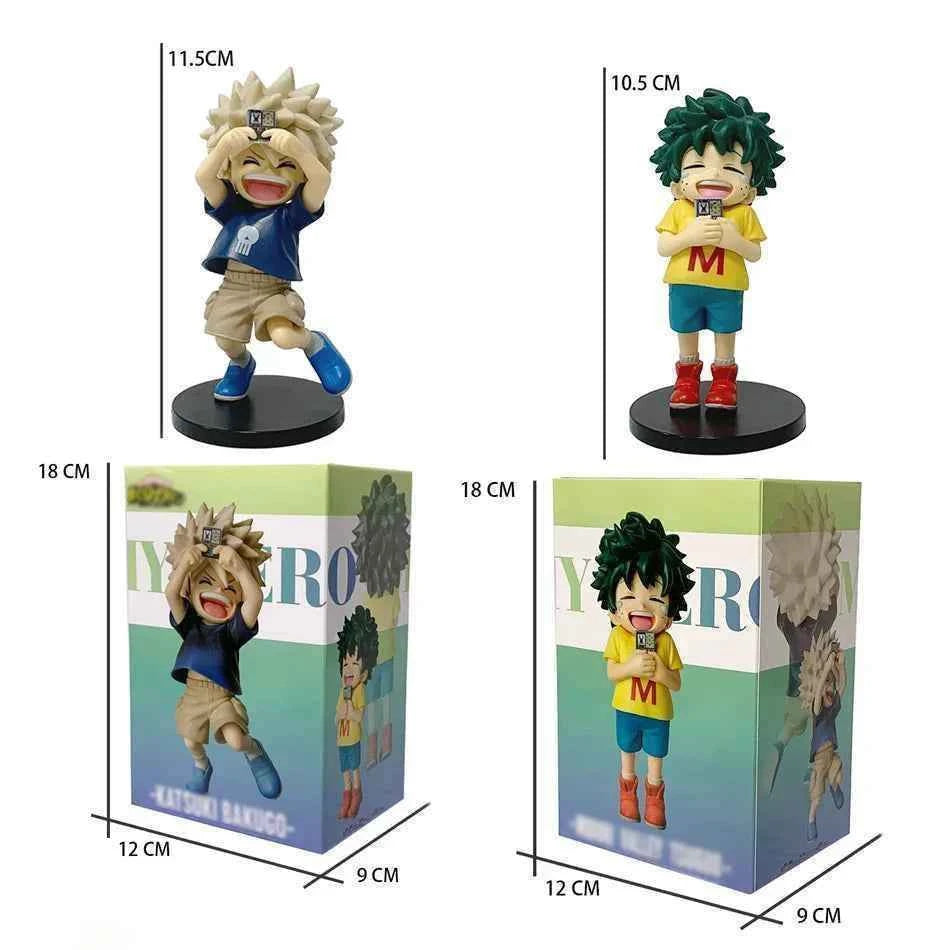 New My Hero Academia (MHA): Tomura Shigaraki / Izuku Midoriya / Katsuki Bakugo Cute Chibi PVC Figurine | Collectible Toy Model