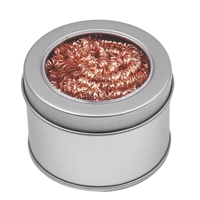 1Pcs Soldering Iron Tip Cleaner Non-Slip Solder Tip Cleaning Wire Ball Tin Remove For Cleaning Soldering Irons And Tips