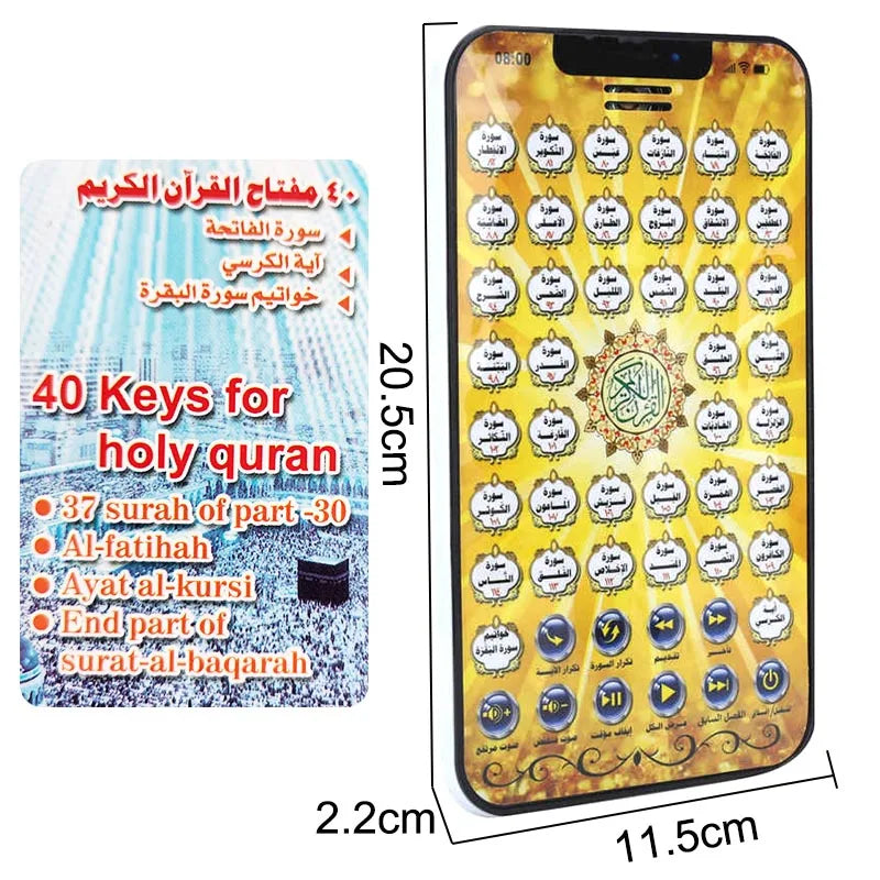 Kids Smart Tablet  Arabic Language Learning Educational Electronic Toy Pad for Toddlers Interactive Learning Toy Teaching Aids