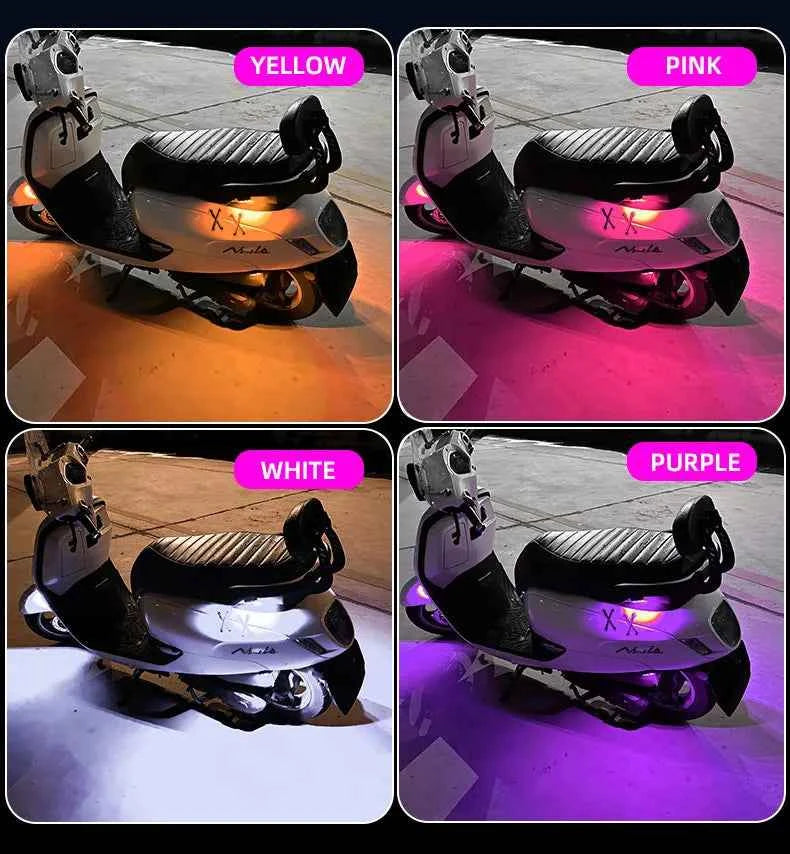 1/2/4pcs Wireless LED Strobe Lights Car Decor Atmosphere Light 8 Colors Rechargeable Led Lights Anti-Collision LED Warning Light
