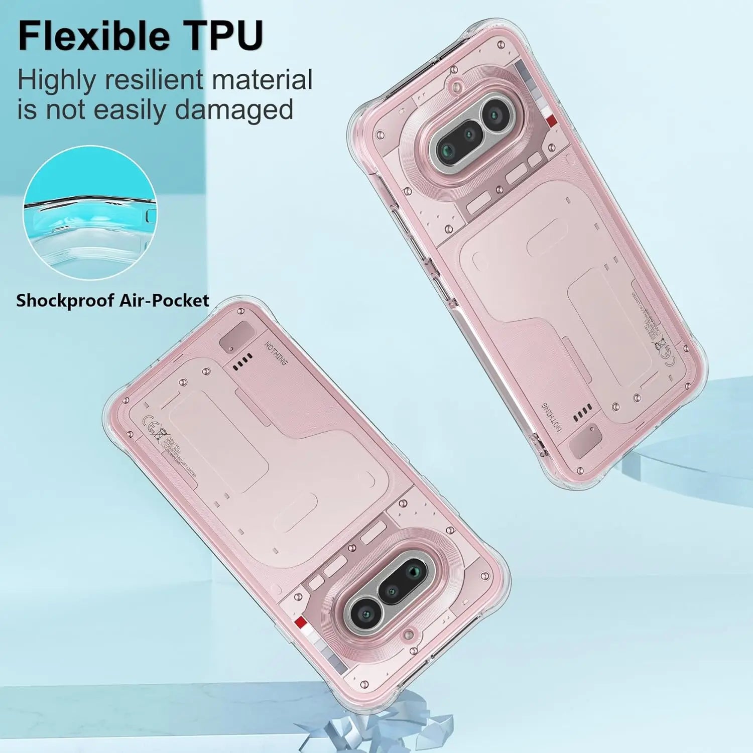 Reinforced Corners Soft TPU Shockproof Back Phone Case Cover for Nothing Phone 4A 4A Pro