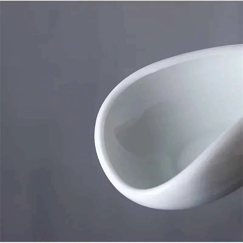 Coffee Bean Measuring Cup Ceramic Weighing Tray Coffee Powder Dosage Tray Suitable for Home Cafe Simple Coffee Tray Accessories