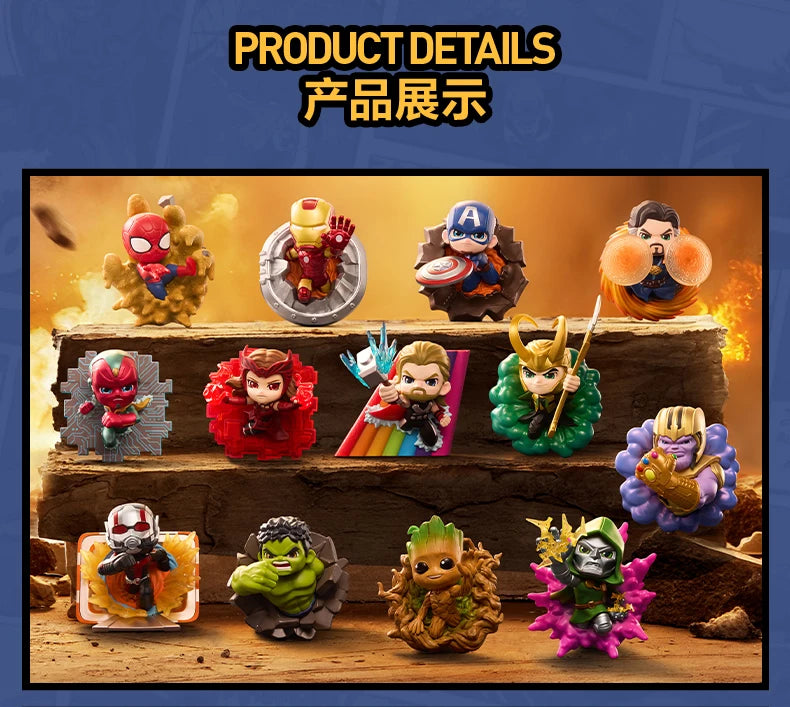 POP MART MARVEL Across The Infinite Series Original Blind Box Surprise Mystery Box Guess Bag Toys Doll Cute Desktop Ornaments