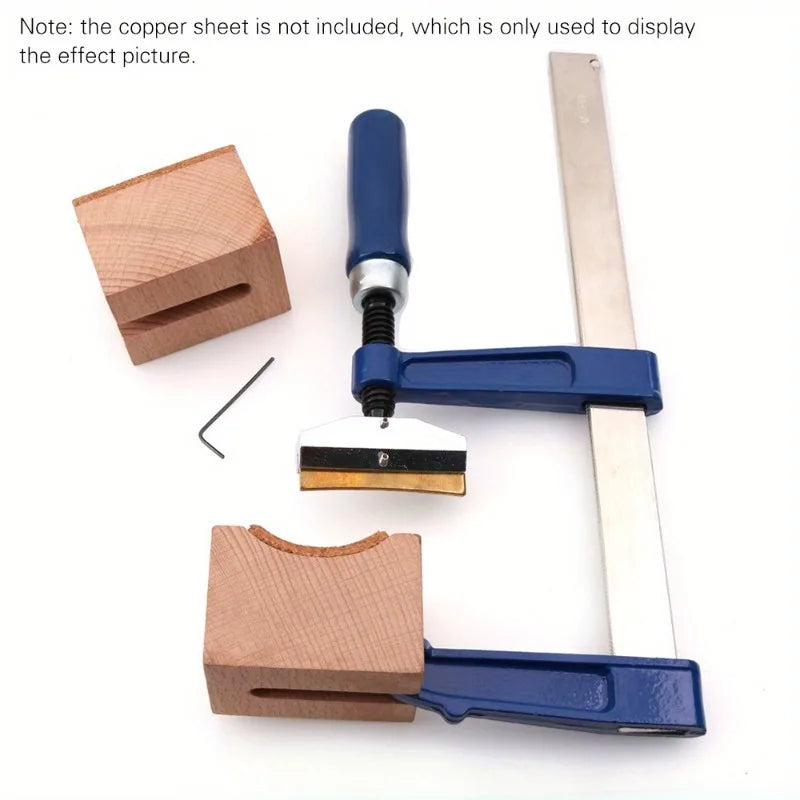 1 PC Guitar Bass Fretting Tool Fingerboard Fretboard Press Tool with Wooden Blocks and Mini Wrench Luthier Tools Accessories Kit