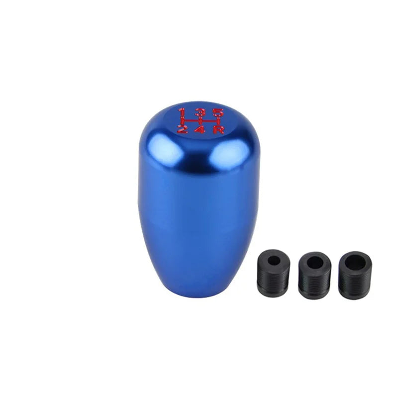 Stylish Universal 5speed Gear Shift Knob Stick Manual Transmission Universal Car Aluminum Extended Gear Shifter Gear Head Knob