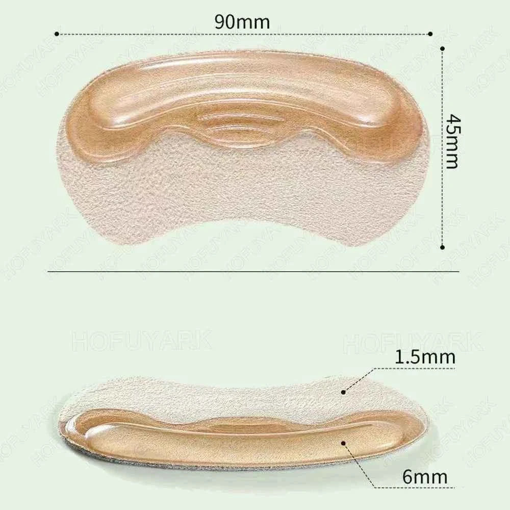 Silicone Heel Stickers for Shoes Women High Heels Protector Liner Pain Relief Gel Heel Pads for Shoes too Big Adjust Size Insert