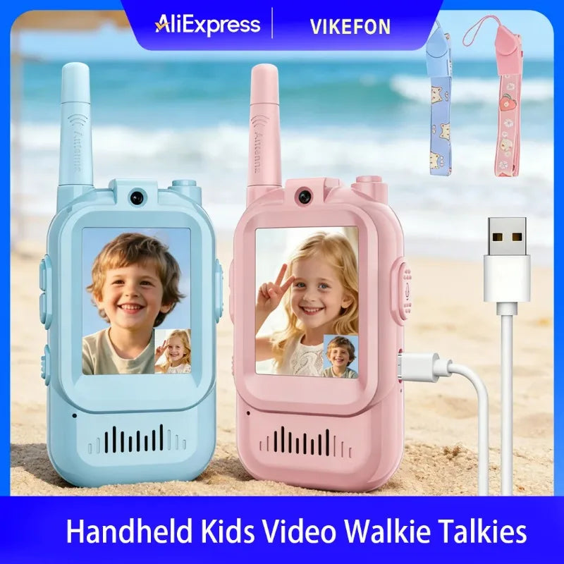 Kids Walkie Talkies Packs Long Range Two Way Radio with Clear Sound for Boys Girls Age 3-12 Outdoor Camping Hiking Adventure Toy