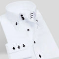 Men's Dress Shirts with New Stretch and Anti-Wrinkle Technology, Long Sleeve Business Blouse for Slim Fit Camisa Social