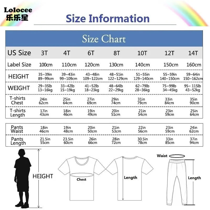 Kids Game Controller 2-Piece Outfit Set Short-Sleeve T-Shirt + Pants Summer Clothes Set for Boys Fashion Clothing YXJ01