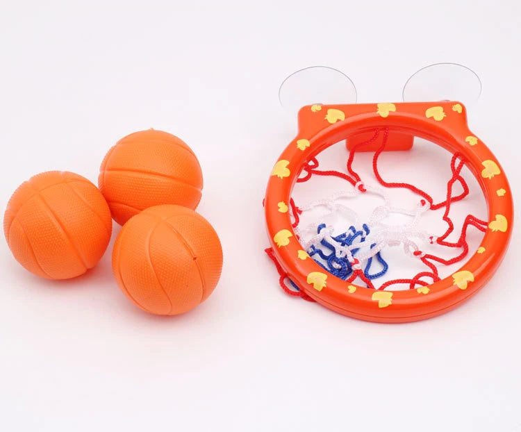 Kids Shooting Play Set 1 Plastic Basket With 3 Mini Plastic Basketballs Funny Practice shooting Toys For Girl Boy Gift