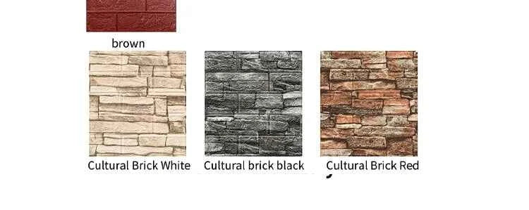 3D Three-dimensional Wall Stickers Self-adhesive Wallpaper Anti-collision Decorative Stickers 10pc
