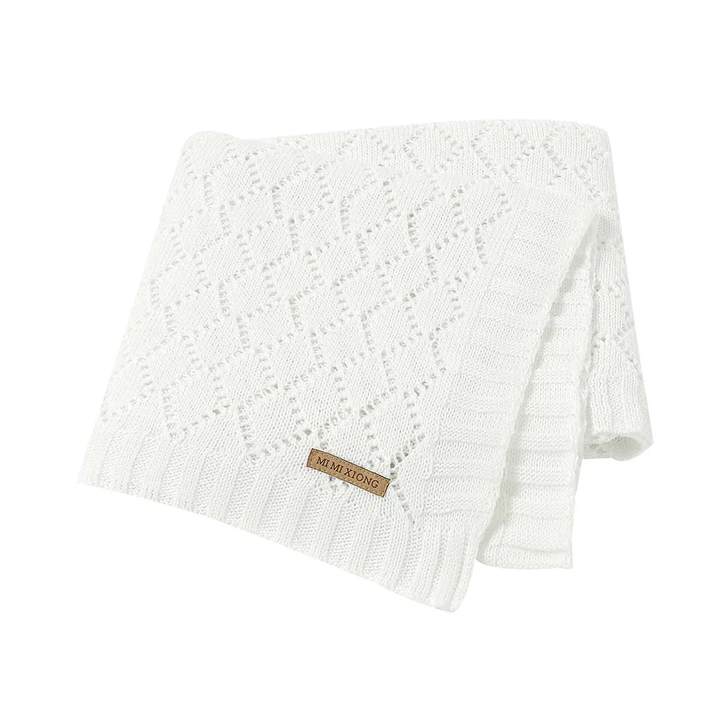 Baby Blanket Super Soft knitted Newborn Stroller Bed Sleeping Cover Toddler Infant Bedding Muslin Swaddle Wrapper 100*80CM Plaid