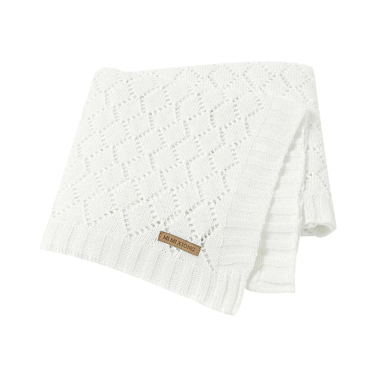 Baby Blanket Super Soft knitted Newborn Stroller Bed Sleeping Cover Toddler Infant Bedding Muslin Swaddle Wrapper 100*80CM Plaid
