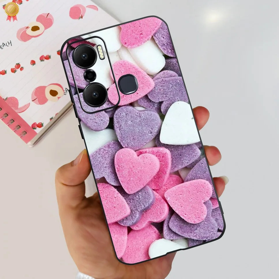 For Infinix Hot 20 Play 20i 4G Case Cute Astronaut Clear TPU Silicone Bumper Cover For Infinix Hot 20 Play 20i Phone Case Funda