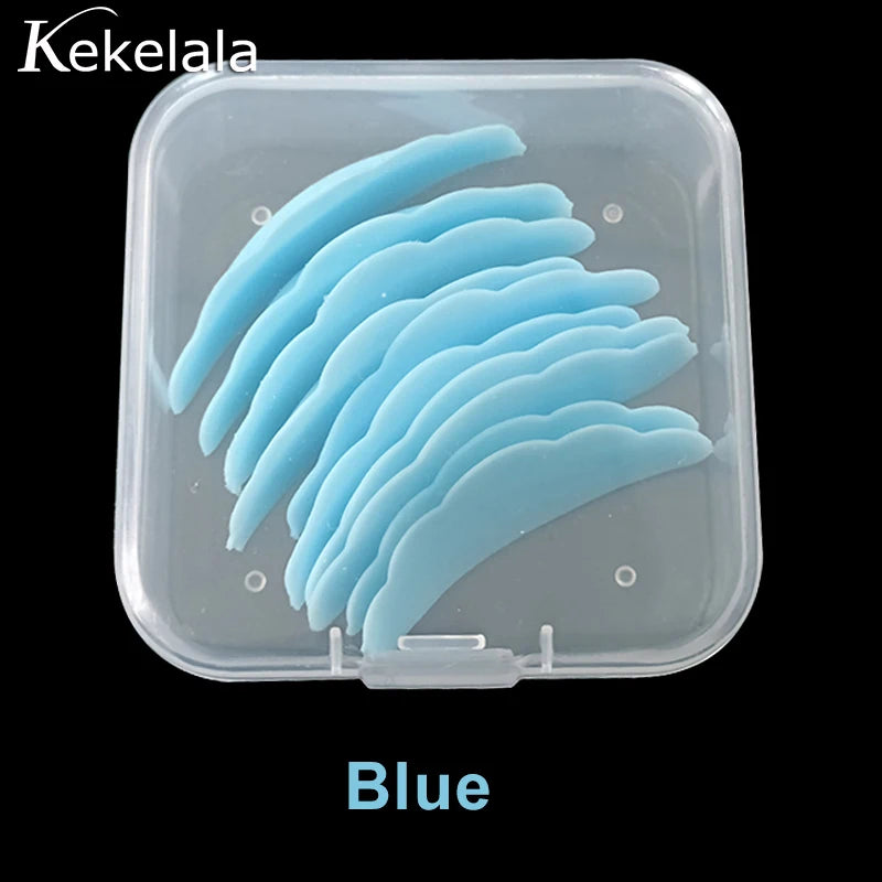10Pcs Reusable Eyelash Lifting Kit Silicone lamination Pad Eyelash Perm Rods 3D Eyelashes Extension Curler Pad Makeup Tool