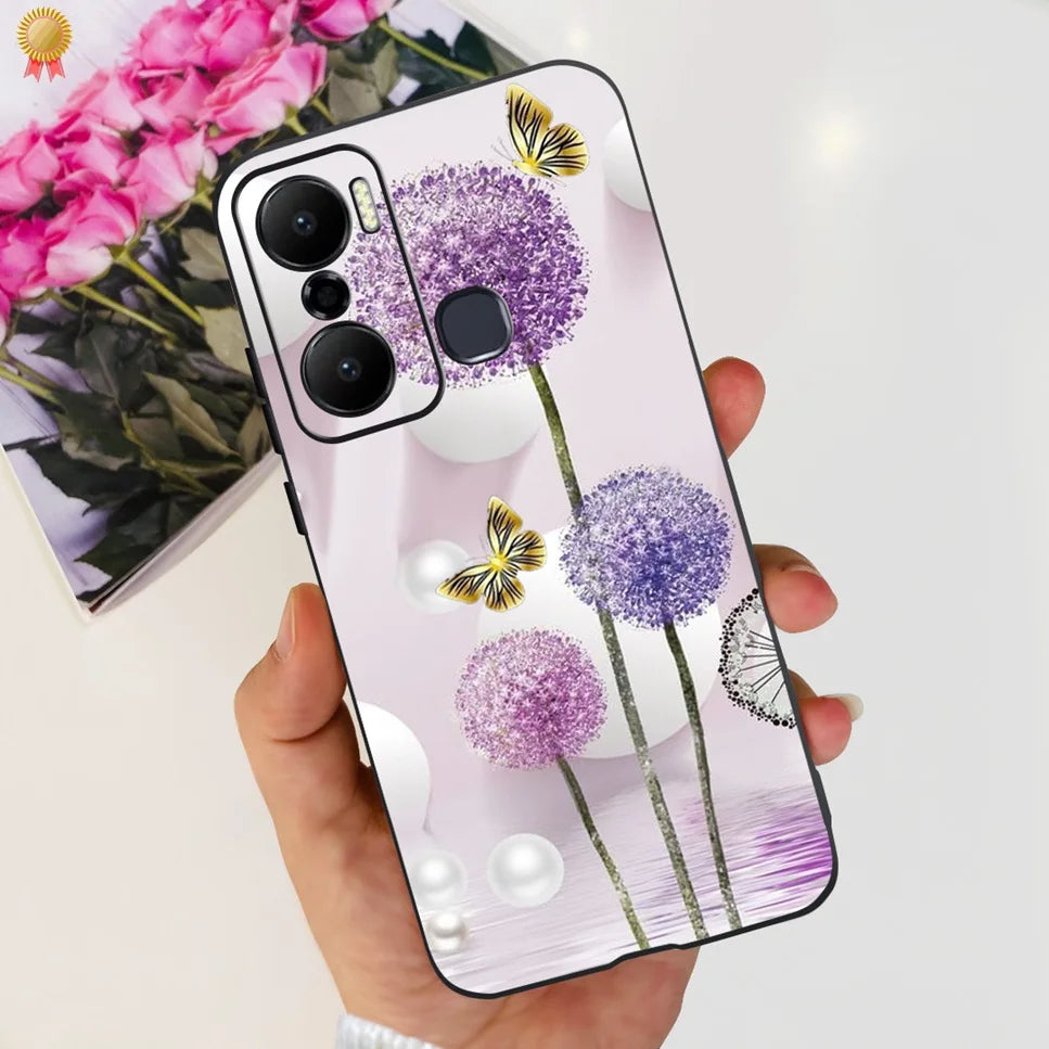 For Infinix Hot 20 Play 20i 4G Case Cute Astronaut Clear TPU Silicone Bumper Cover For Infinix Hot 20 Play 20i Phone Case Funda