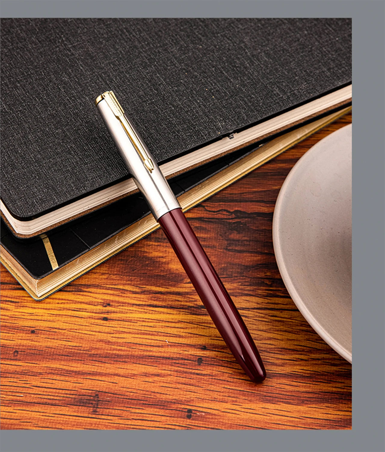 Hero 616S Classic Retro Fountain Pen Dark Tip 0.5mm Iridium Gold Nib Business Office Gift Student School Stationery Supplies