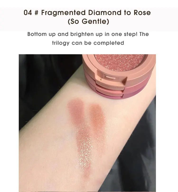 Tri-Color Eye Shadow, Matte Create Multi-Layered Eye Makeup