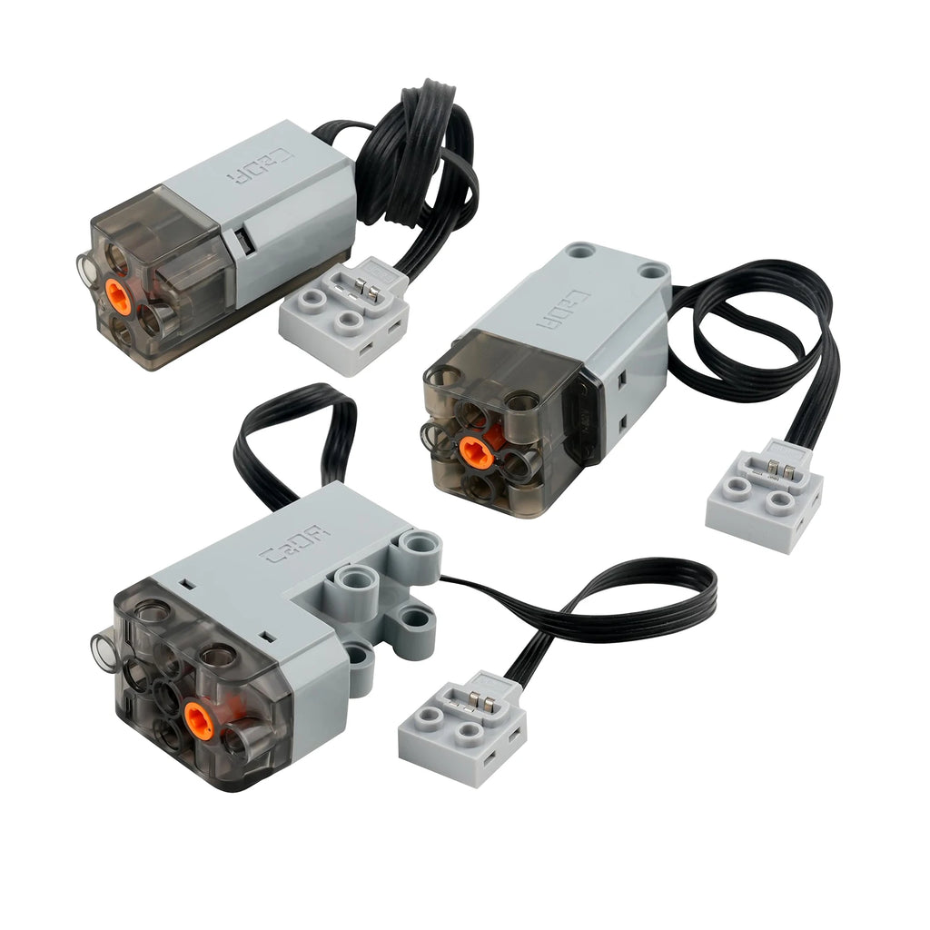 CaDA Technical Motor Parts Upgrade M/L Servo Motor Building Blocks Car Model Power Mechanical Compatible with Legoeds DIY Toys