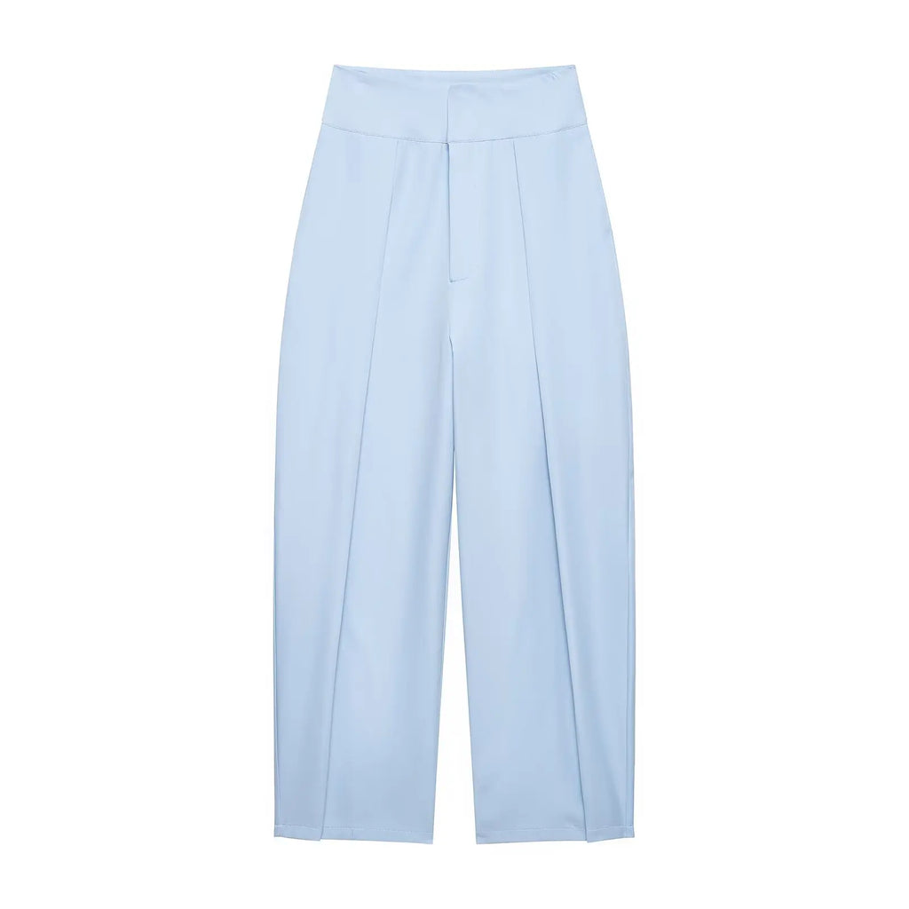 Koekop Office outfits High-waisted pleated balloon Ladies Pants Fashion Office Wear High waist Pants for Women Formal Pants