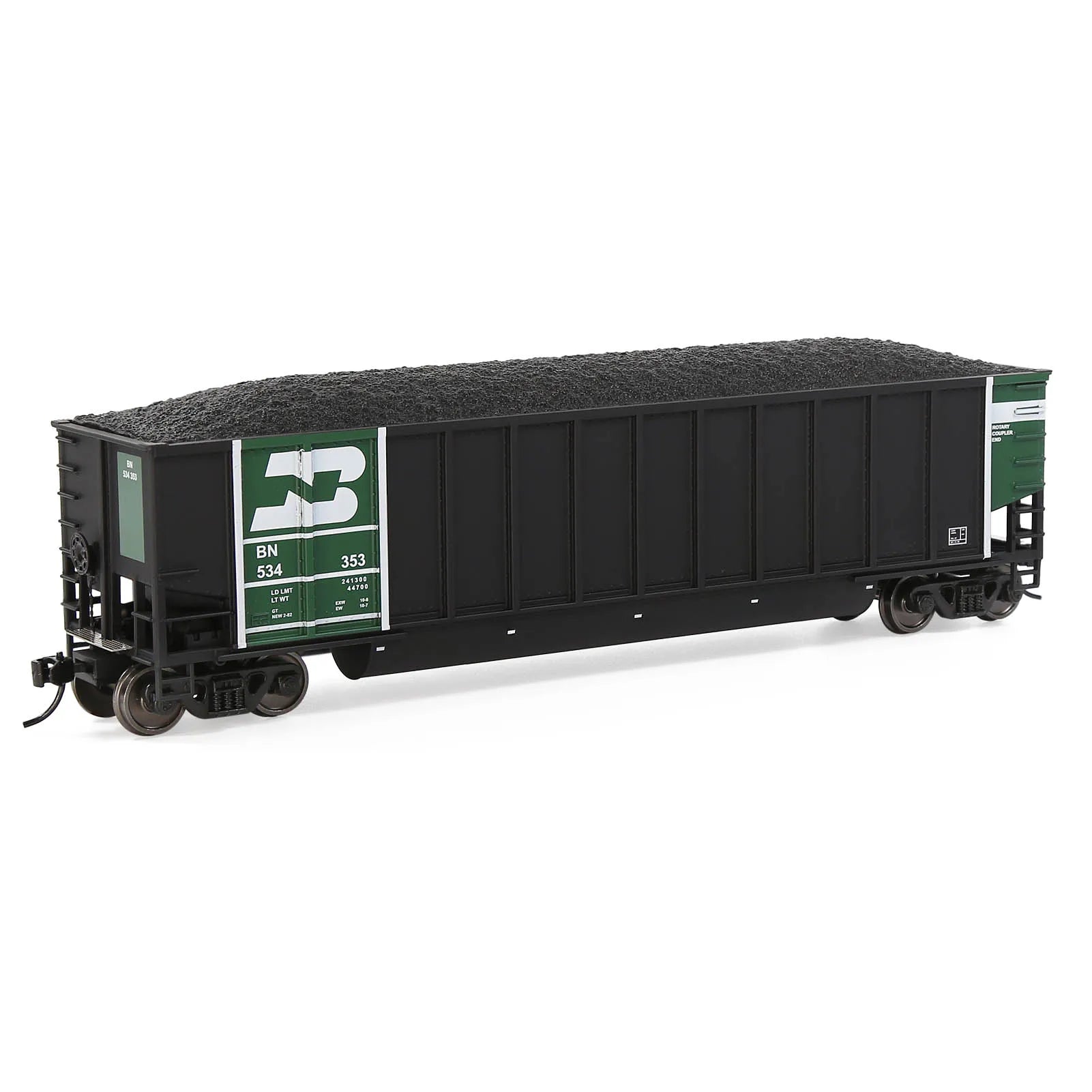 Evemodel Train Wagon HO Scale Coal Car 1:87 Coalporter Hopper Car with Coal Load C8771