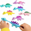 5/10/15/20pcs Dinosaur Slingshots Flying Finger Flinger Toys for Kids Birthday Party Valentine Gifts Stuffer  Classroom Prize
