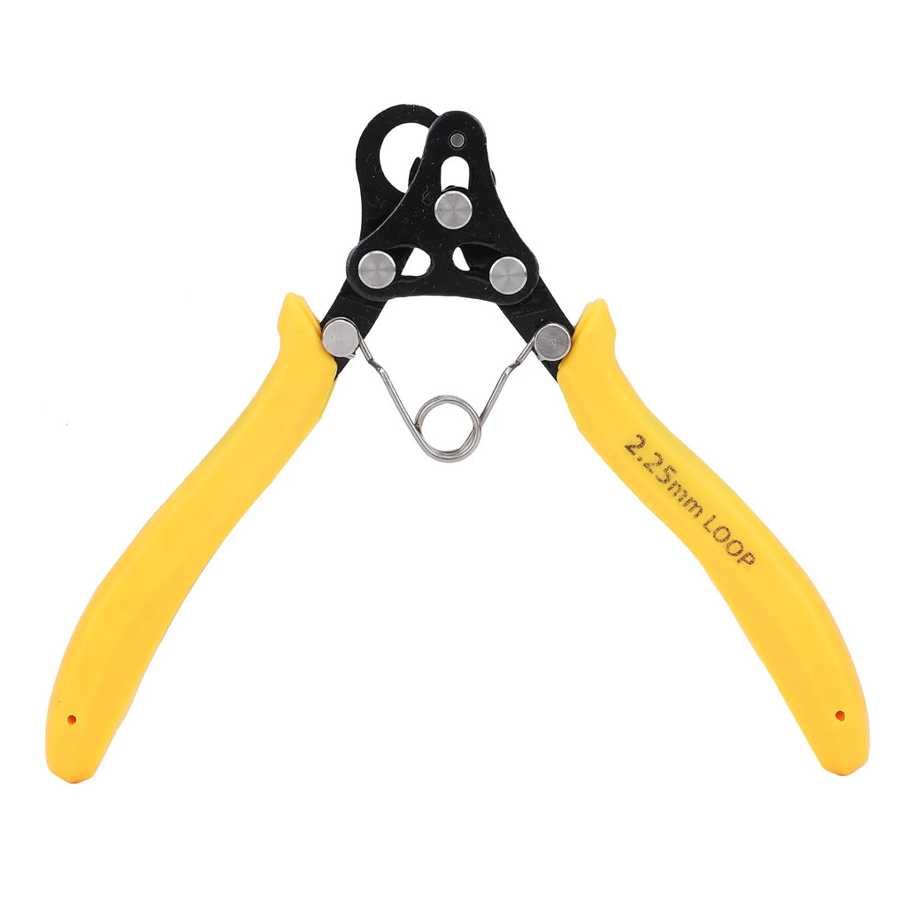 9 Pin Looping Pliers Looping Pliers Tool 2.25mm One Step Looper for 18-26 Gauges Craft Wire Golden Silver Copper Iron Winding