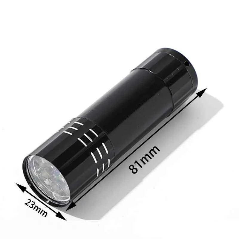 Multifunctional UV LED Flashlight Anti-counterfeiting Banknote Verification Fluorescent Agent Detection Jewelry Appraisal Lamp