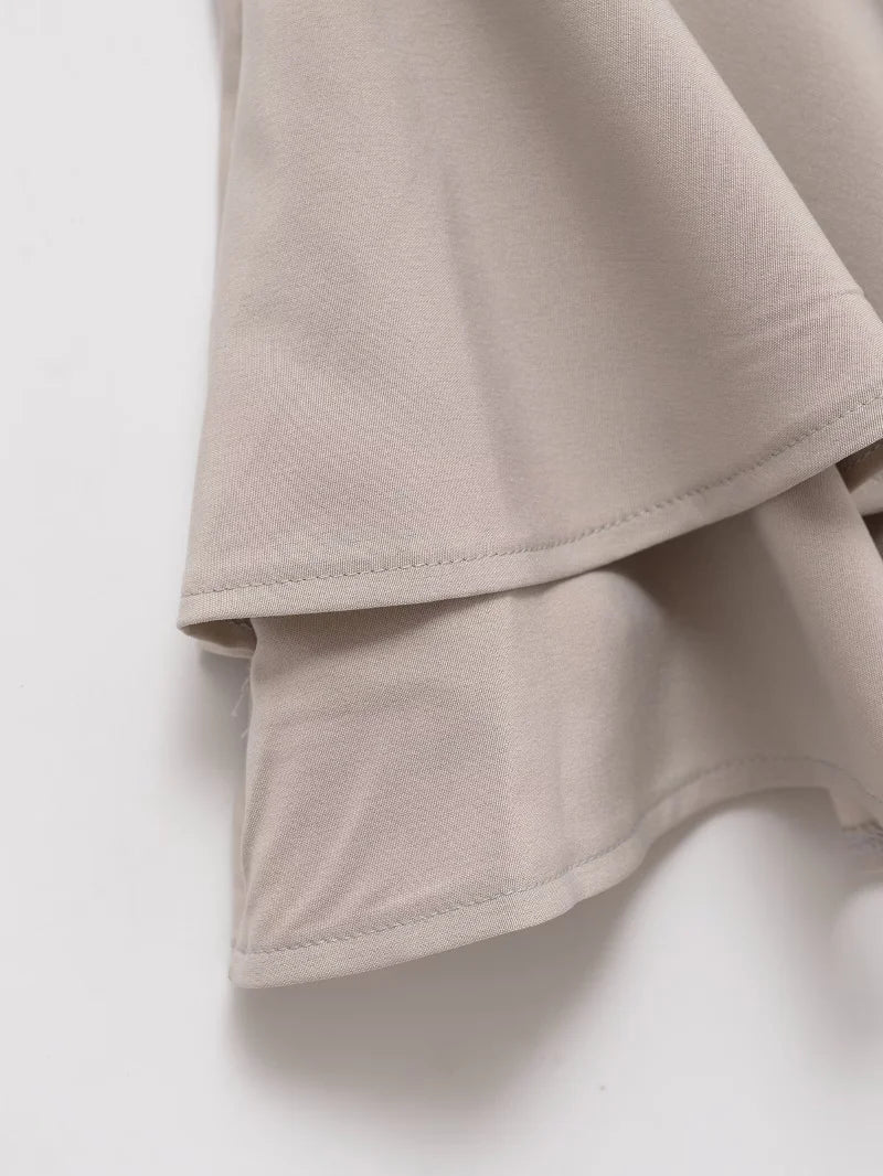 ETJ 2025  women's summer new sexy fashion hot girl style flouncy stacked decoration mid-waist short skirt pants