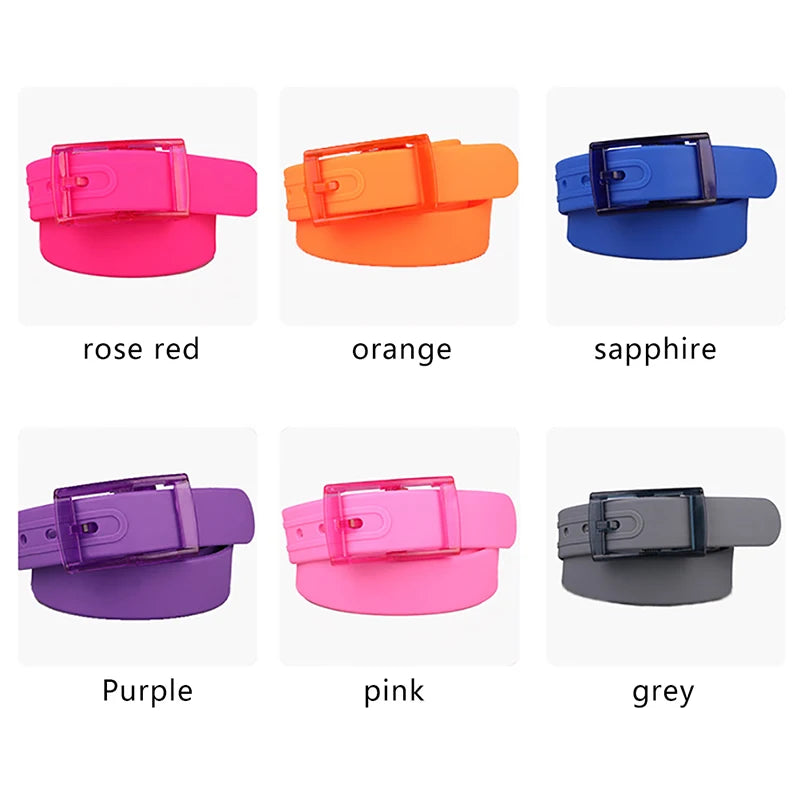 Candy Type Fashion Men And Women Lovers General Belt Silica Gel Plastic Defence Allergy Environmental Protection