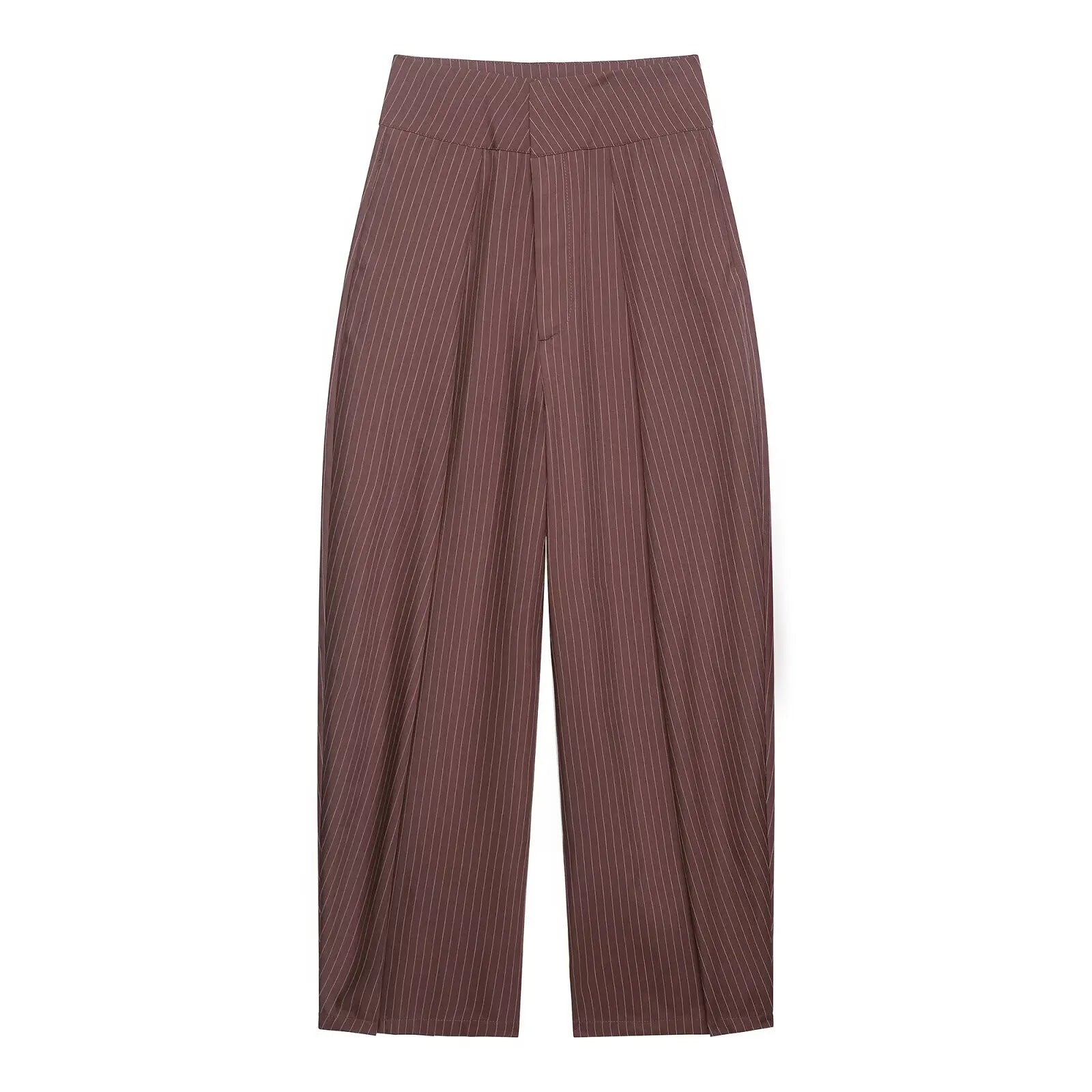 Koekop Office outfits High-waisted pleated balloon Ladies Pants Fashion Office Wear High waist Pants for Women Formal Pants