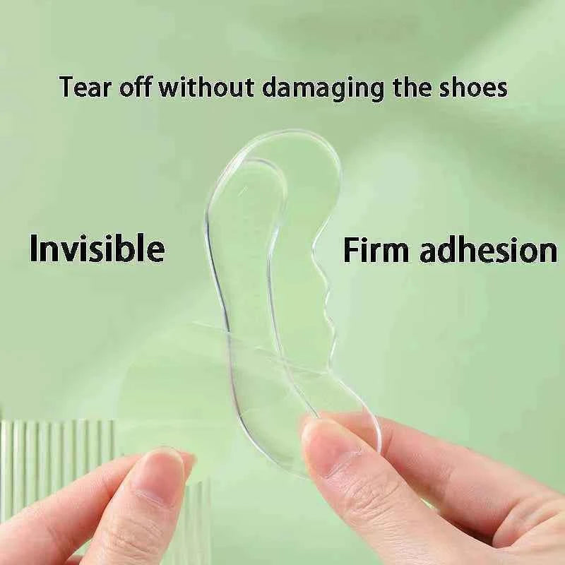 Silicone Heel Protectors High Heels Heel Stickers Adjustable Size Adhesive Anti-slip Insoles Pain Relief Foot Care Products