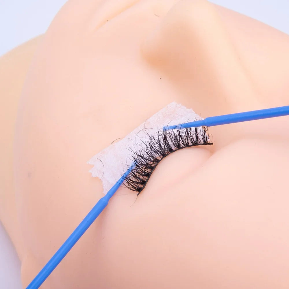 500/1000PCS Eyelash Brushes Crystal Swab Microbrushes Eyelash Extension Brush Grafting Lash Removing Applicators Makeup Tool
