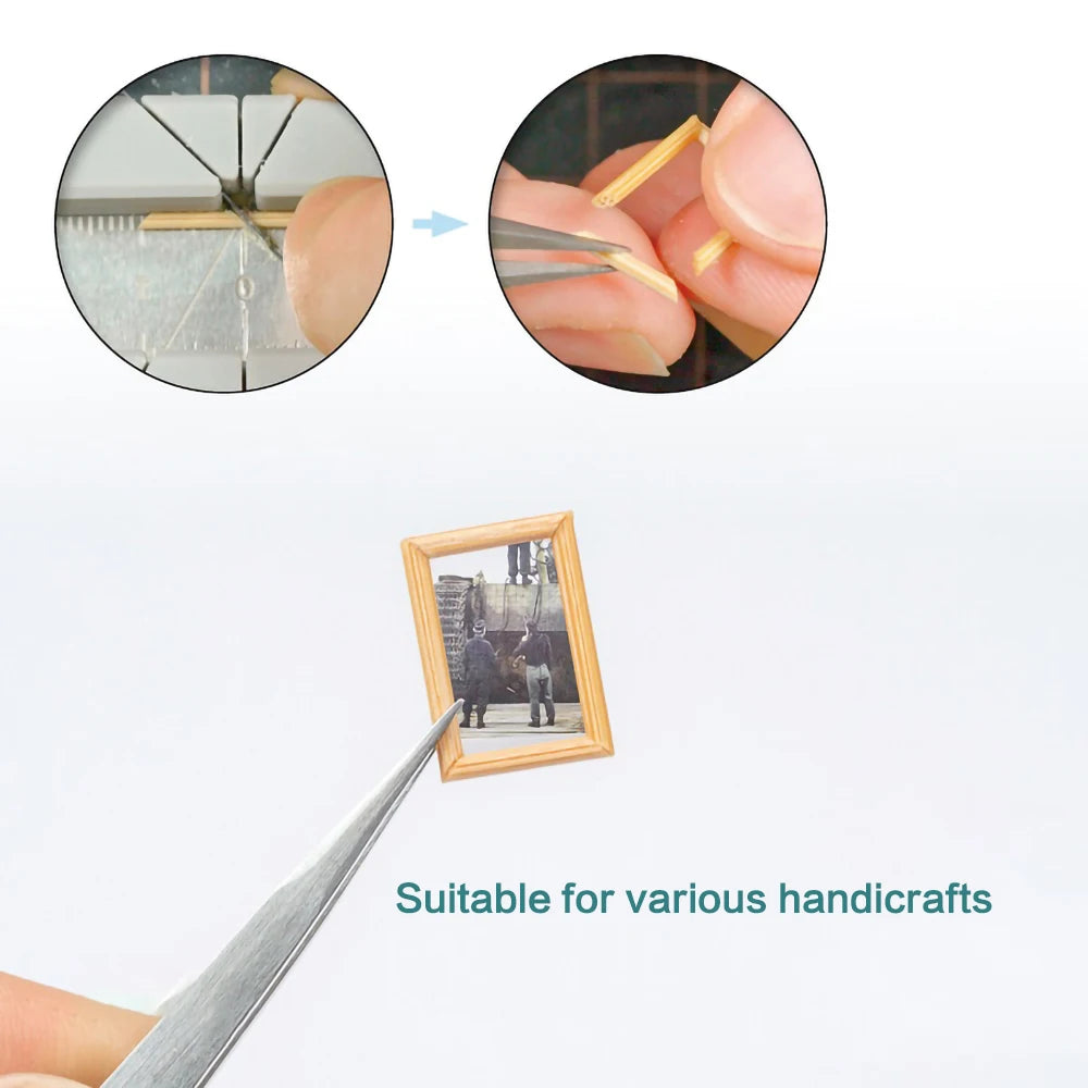 DIY woodcraft hand model making tools, fixed angle cutting auxiliary tools, handcraft miniature landscape tools