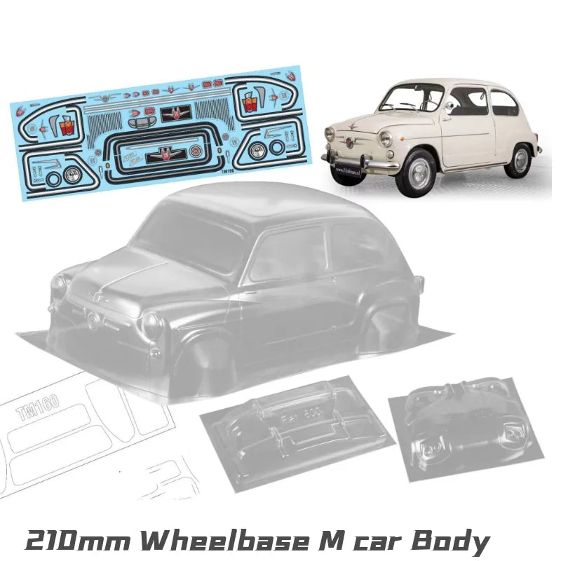 1set E30 M3 1/10 1:10 M car PC body shell 210mm wheelbase clean RC drift body shell for RC TAMIYA CARTEN M car