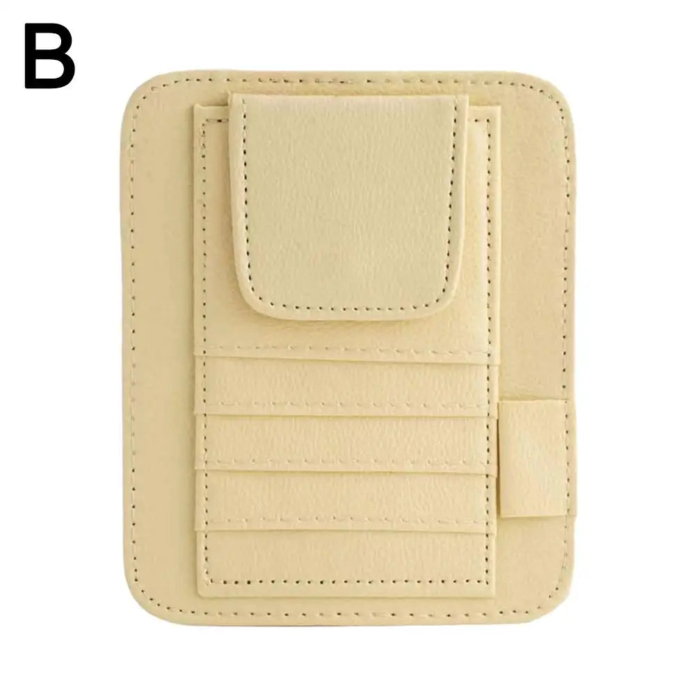 Auto Sonnenbrille Organisator Multi-Tasche Besuchskarte Aufslagbeheer Sonnenbrille Halter Visor Accessoires Auto Interieur