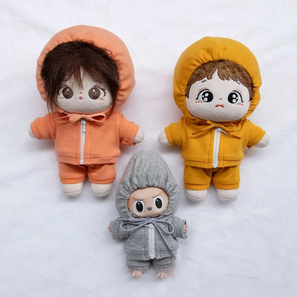 New Multicolor Handmade Hoodies For 10cm Cotton Dolls Fashion Casual Wear Sweatshirt Outfits Cute Dolls Tops Dolls Accessories