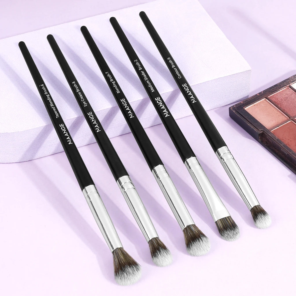Eye Shadow Makeup Brush Set 5pcs Concealer Brush Eye Cosmetic Soft Bristles Brush Portable Beauty Makeup Tools for Beginner