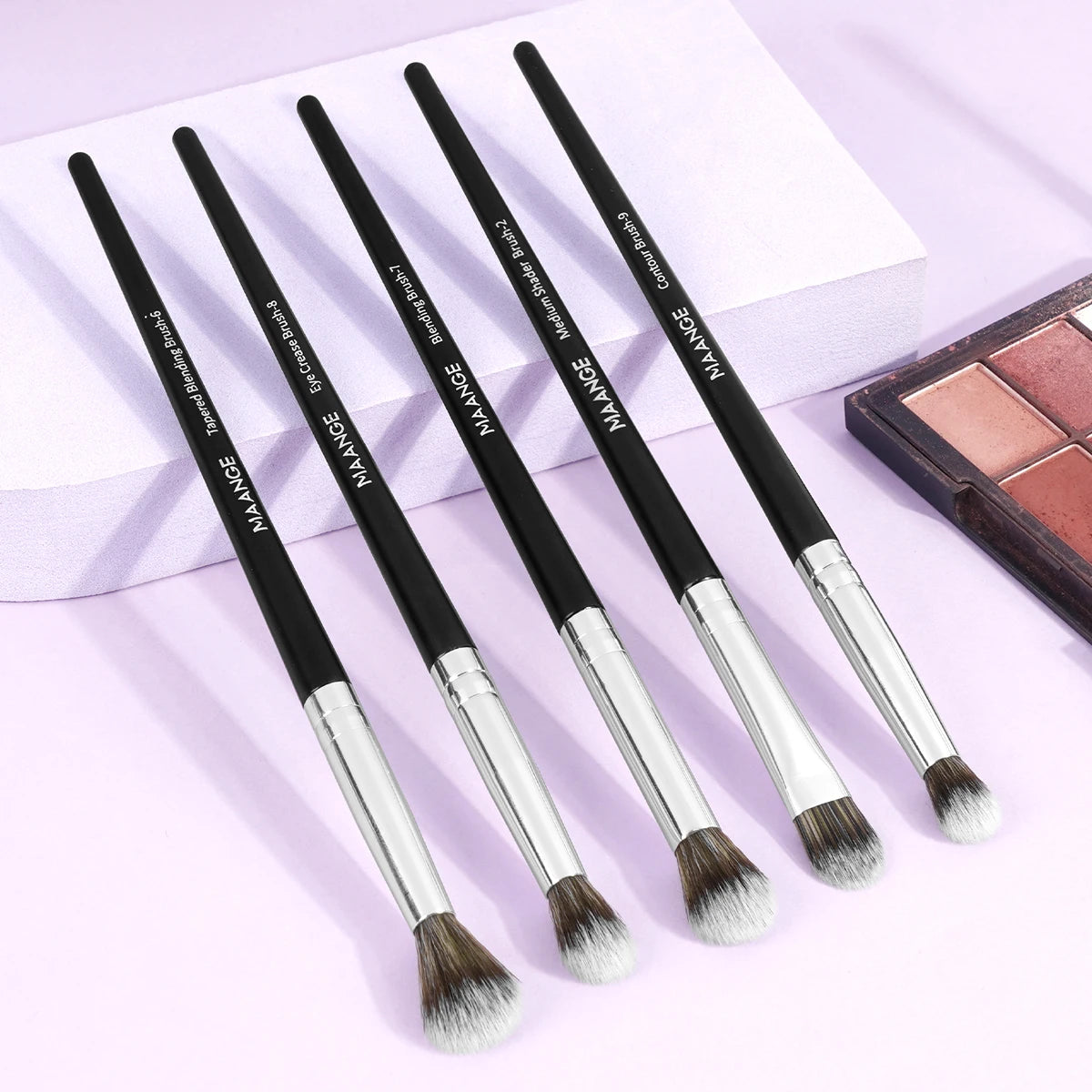 Eye Shadow Makeup Brush Set 5pcs Concealer Brush Eye Cosmetic Soft Bristles Brush Portable Beauty Makeup Tools for Beginner
