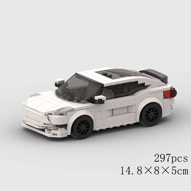 MOC Car Speed RX7 AE86 Chiron R8 Creative Racing Vehicle Model Building Block Super Race brick City Rally Sport Toy Technical