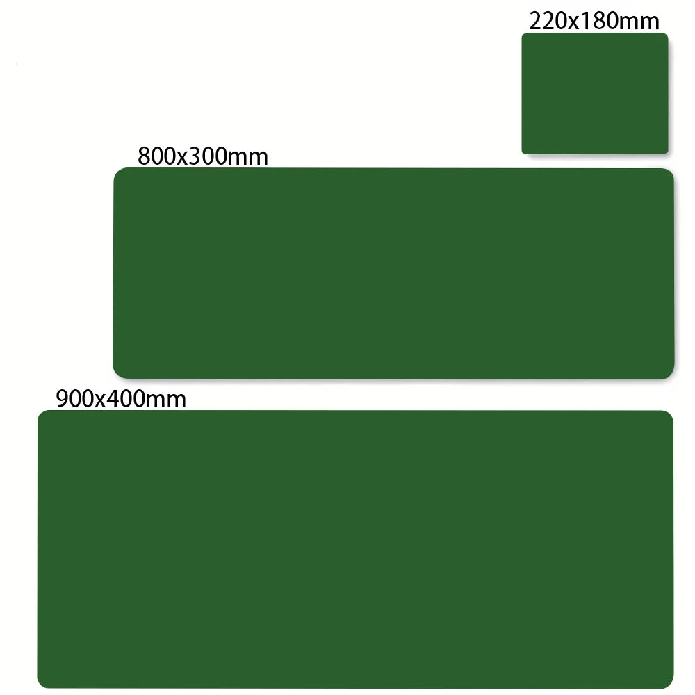 Pure Black Mousepad Large Gaming Solid Color Mouse Pad Natural Rubber Waterproof Keyboard Big Mouse Mat Anti-slip Keyboard Mat