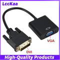 DVI-D DVI To VGA Adapter Full HD 1080P DVI-D Male To VGA Female Converter 24+1 25Pin To 15Pin Cable for PC Computer Monitor