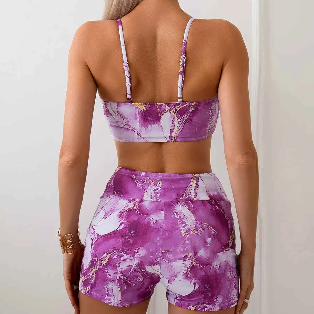 VigoBreviya 2026 Sexy Print Swimwear Women High Waist Strapped Bikini Set Brazilian Lady Swimsuit Push UP Beach Summer Bath Suit